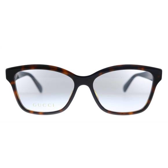 NEW GUCCI rectangle acetate eyeglasses in havana - Picture 2 of 3